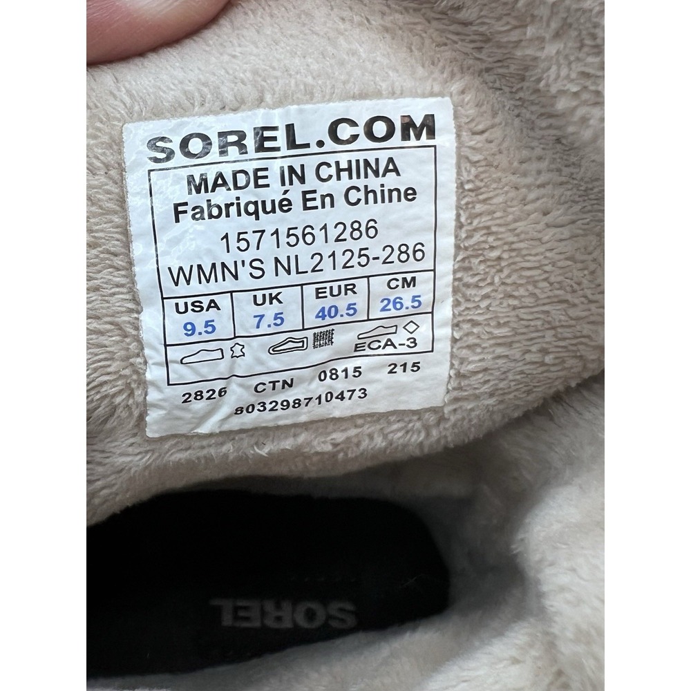 Sorel Duck Boots Womens 9.5 Fancy Lace II Brown Leather Lace Up Lined Winter - Picture 9 of 9